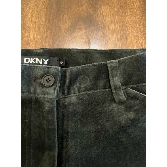 NWT DKNY Women’s Velvet Casual Pants Dark Blue-Gray Size 6 - Picture 7 of 12